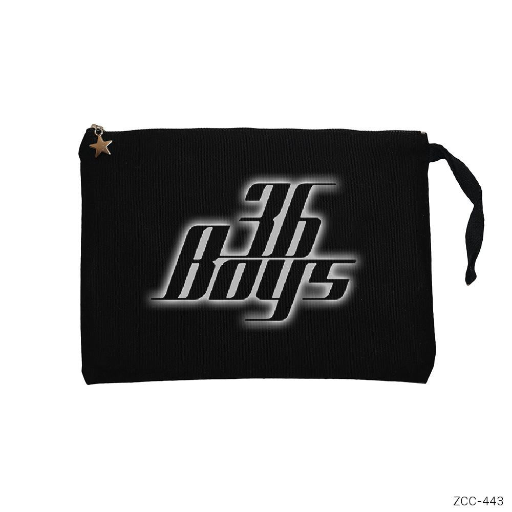 36 Boys Siyah Clutch Astarlı Cüzdan / El Çantası