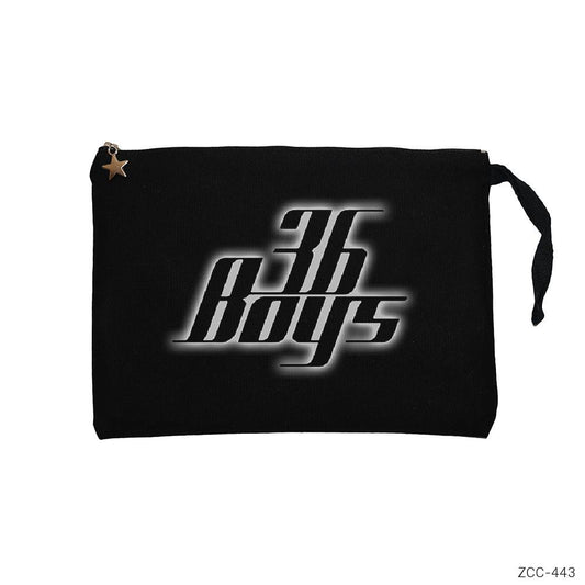 36 Boys Siyah Clutch Astarlı Cüzdan / El Çantası