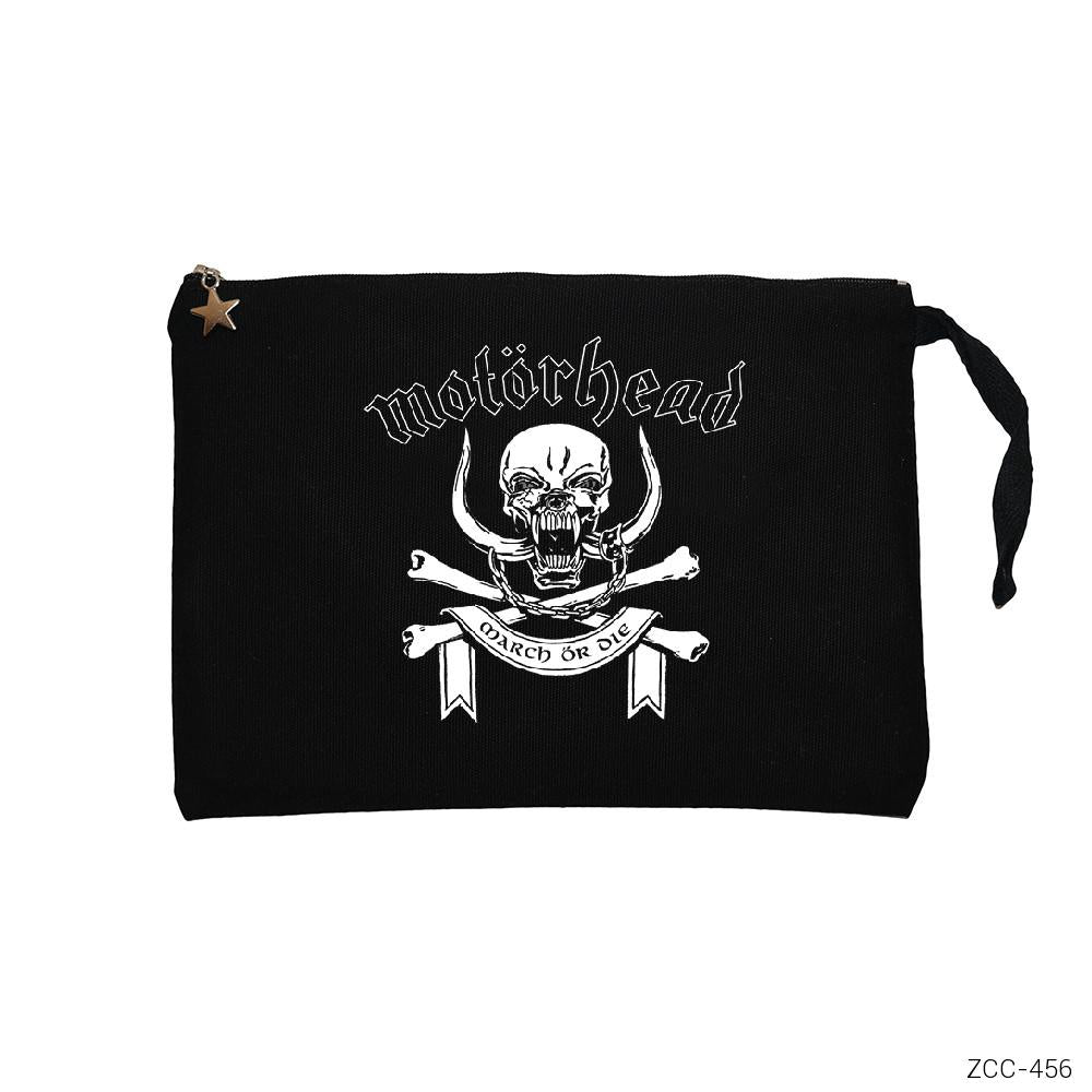 MotörHead Siyah Clutch Astarlı Cüzdan / El Çantası