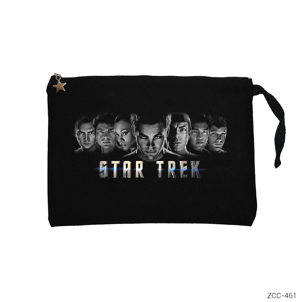 Star Trek Siyah Clutch Astarlı Cüzdan / El Çantası