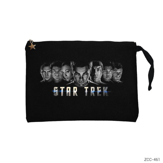 Star Trek Siyah Clutch Astarlı Cüzdan / El Çantası