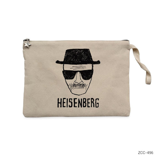 Breaking Bad Heisenberg Krem Clutch Astarlı Cüzdan / El Çantası