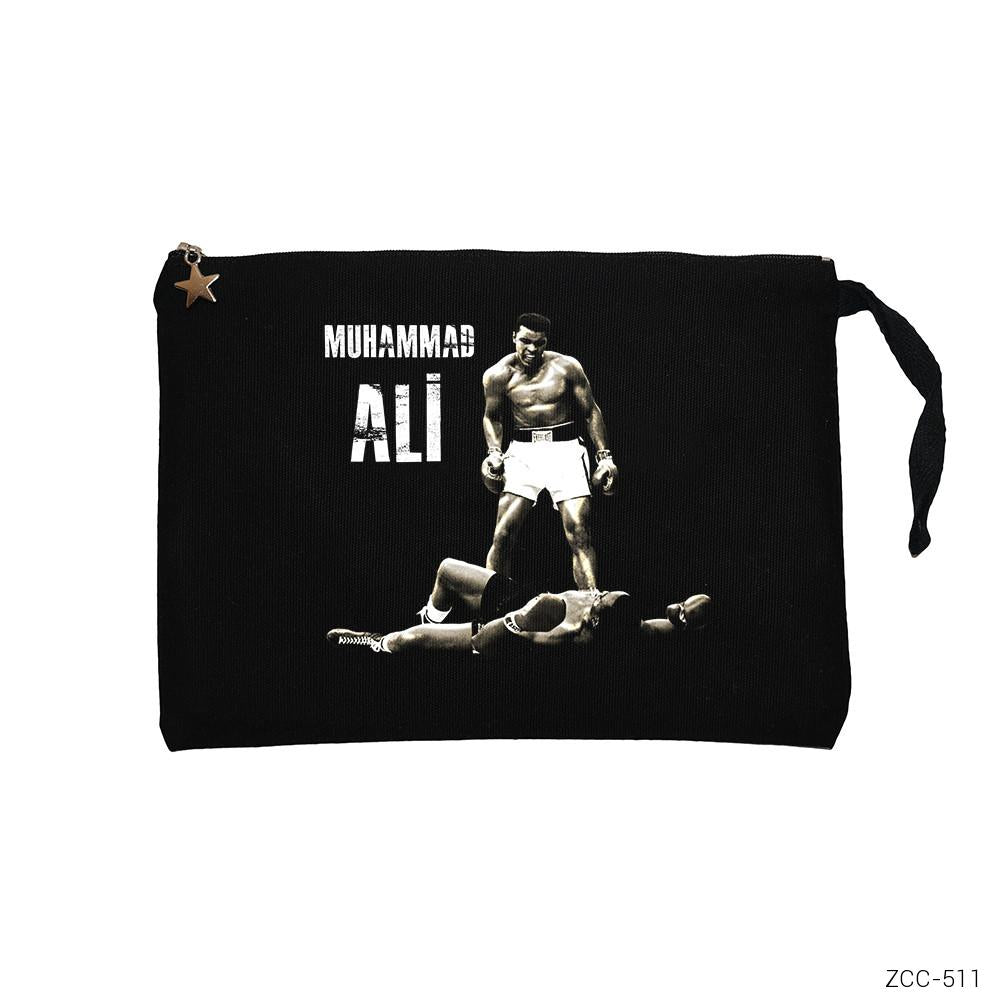 Muhammed Ali Knockout Siyah Clutch Astarlı Cüzdan / El Çantası