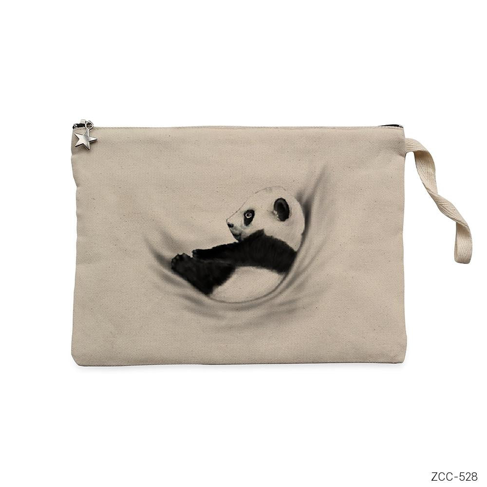 Baby Panda Sleep Krem Clutch Astarlı Cüzdan / El Çantası