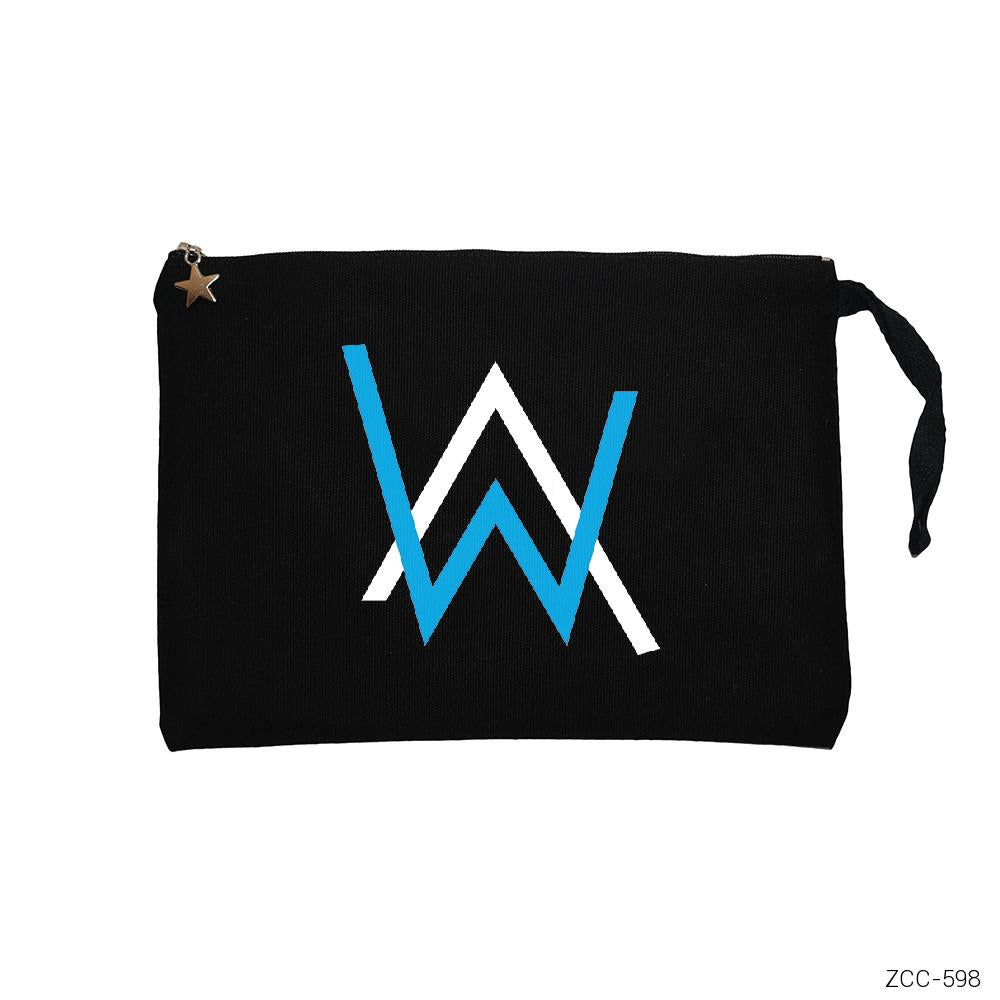 Alan Walker Siyah Clutch Astarlı Cüzdan / El Çantası