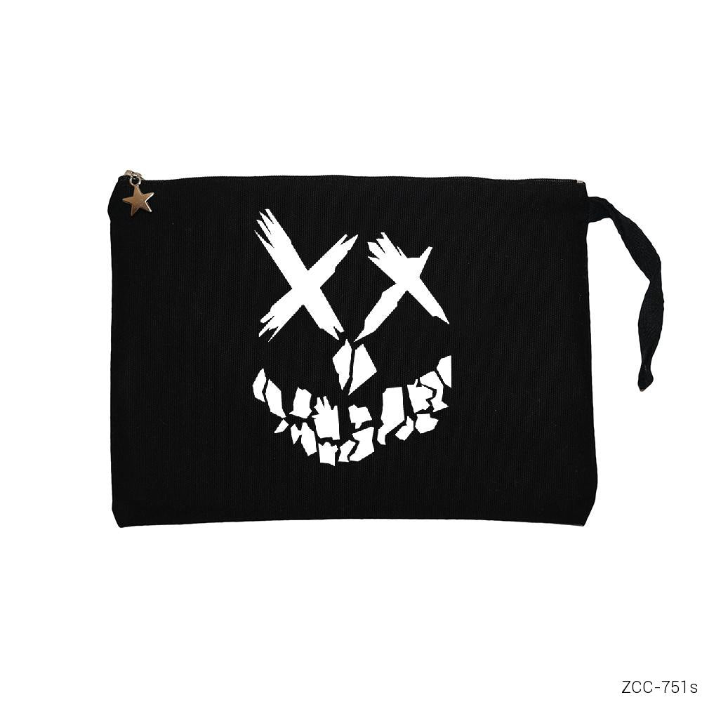 Suicide Squad Smile Siyah Clutch Astarlı Cüzdan / El Çantası