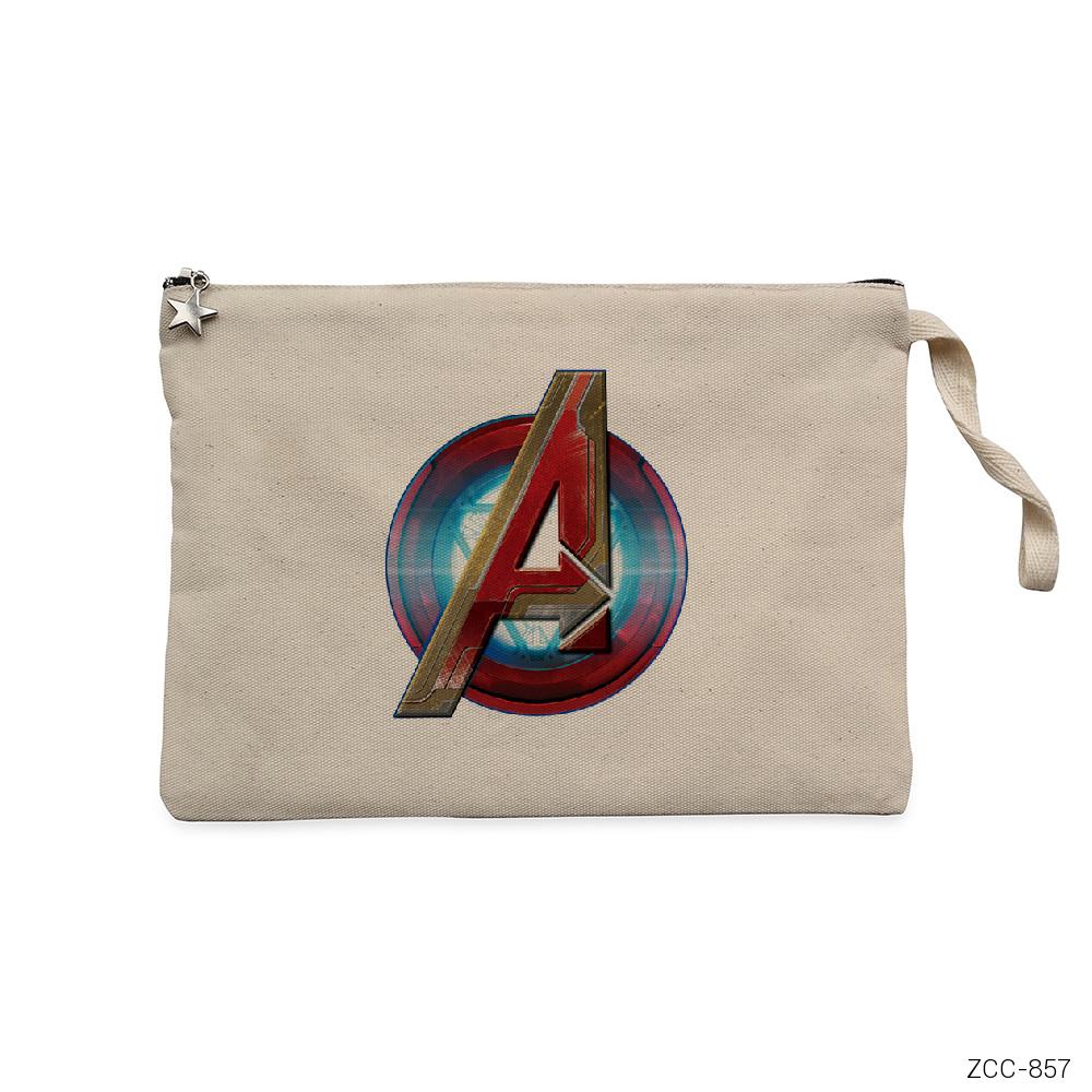 Avengers Age of Ultron Krem Clutch Astarlı Cüzdan / El Çantası