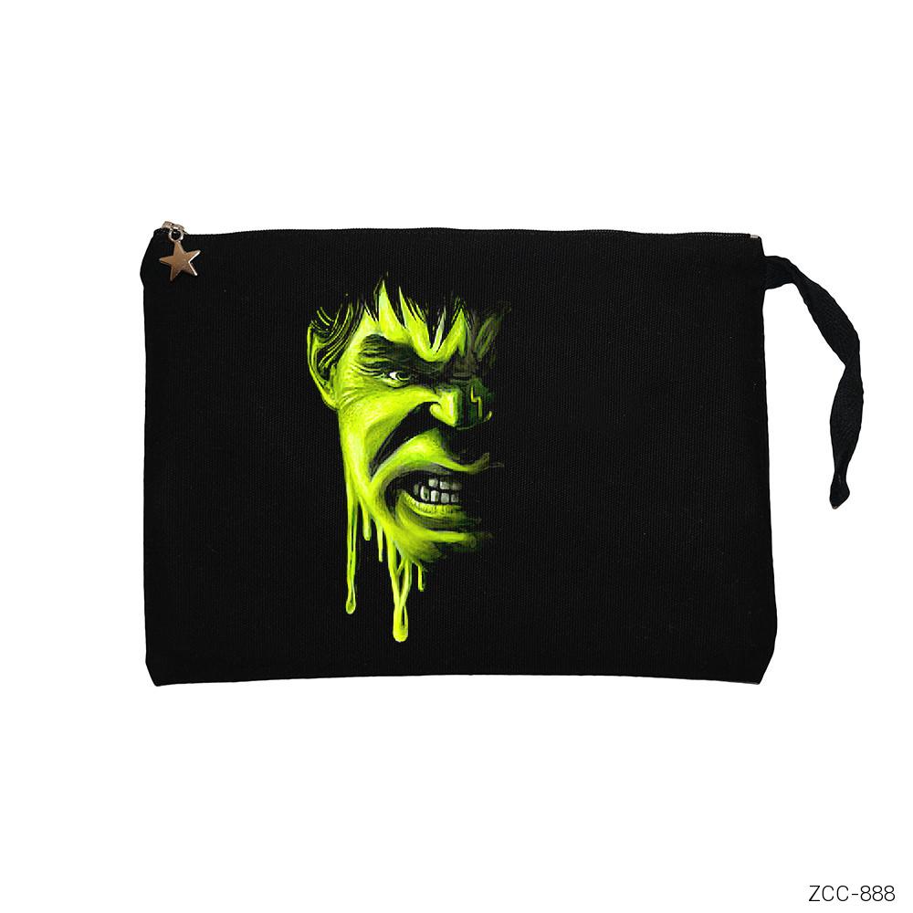 Hulk Painting Siyah Clutch Astarlı Cüzdan / El Çantası