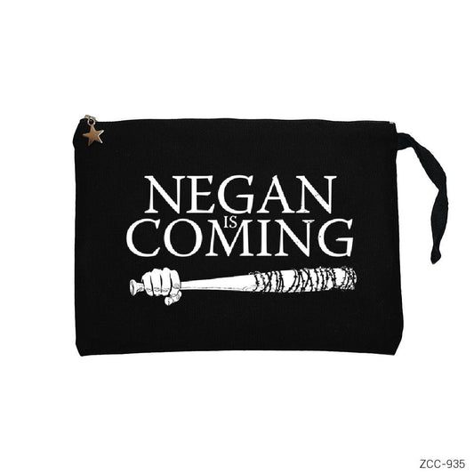 The Walking Dead Negan is Coming Siyah Clutch Astarlı Cüzdan / El Çantası