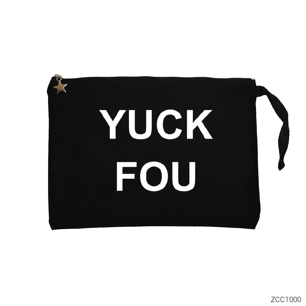 Yuck Fou Siyah Clutch Astarlı Cüzdan / El Çantası