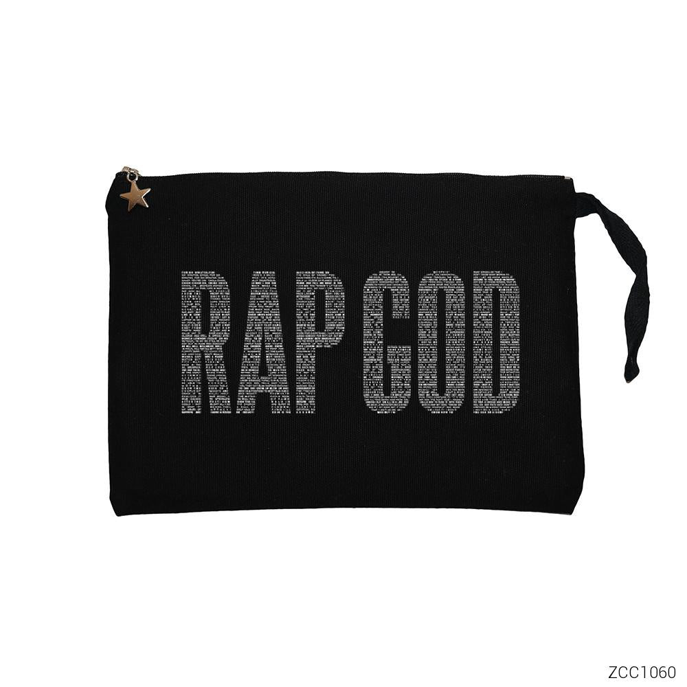 Eminem Rap God Siyah Clutch Astarlı Cüzdan / El Çantası
