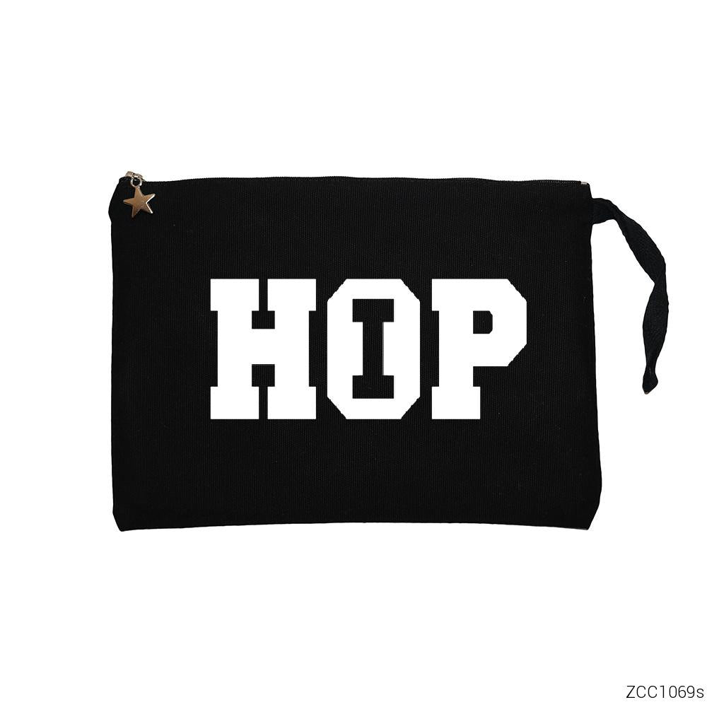 Hip Hop Siyah Clutch Astarlı Cüzdan / El Çantası