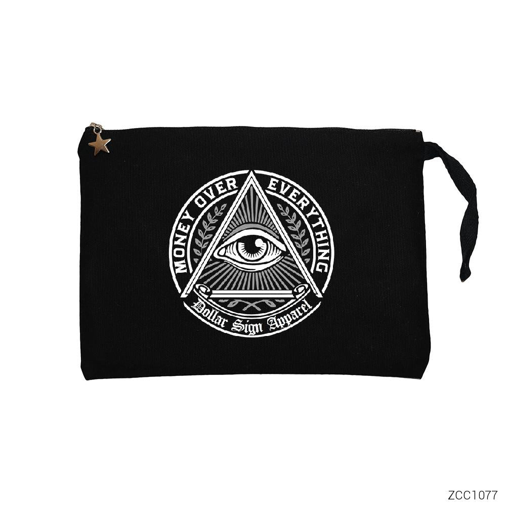 Killuminati Money Siyah Clutch Astarlı Cüzdan / El Çantası