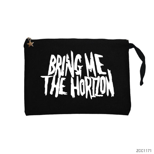 Bring Me The Horizon Classic Siyah Clutch Astarlı Cüzdan / El Çantası