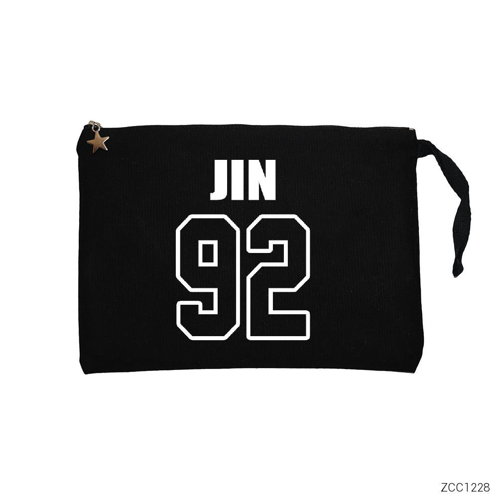 BTS Jin 92 Siyah Clutch Astarlı Cüzdan / El Çantası