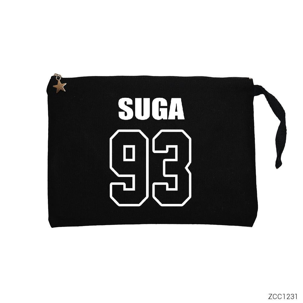 BTS Suga 93 Siyah Clutch Astarlı Cüzdan / El Çantası