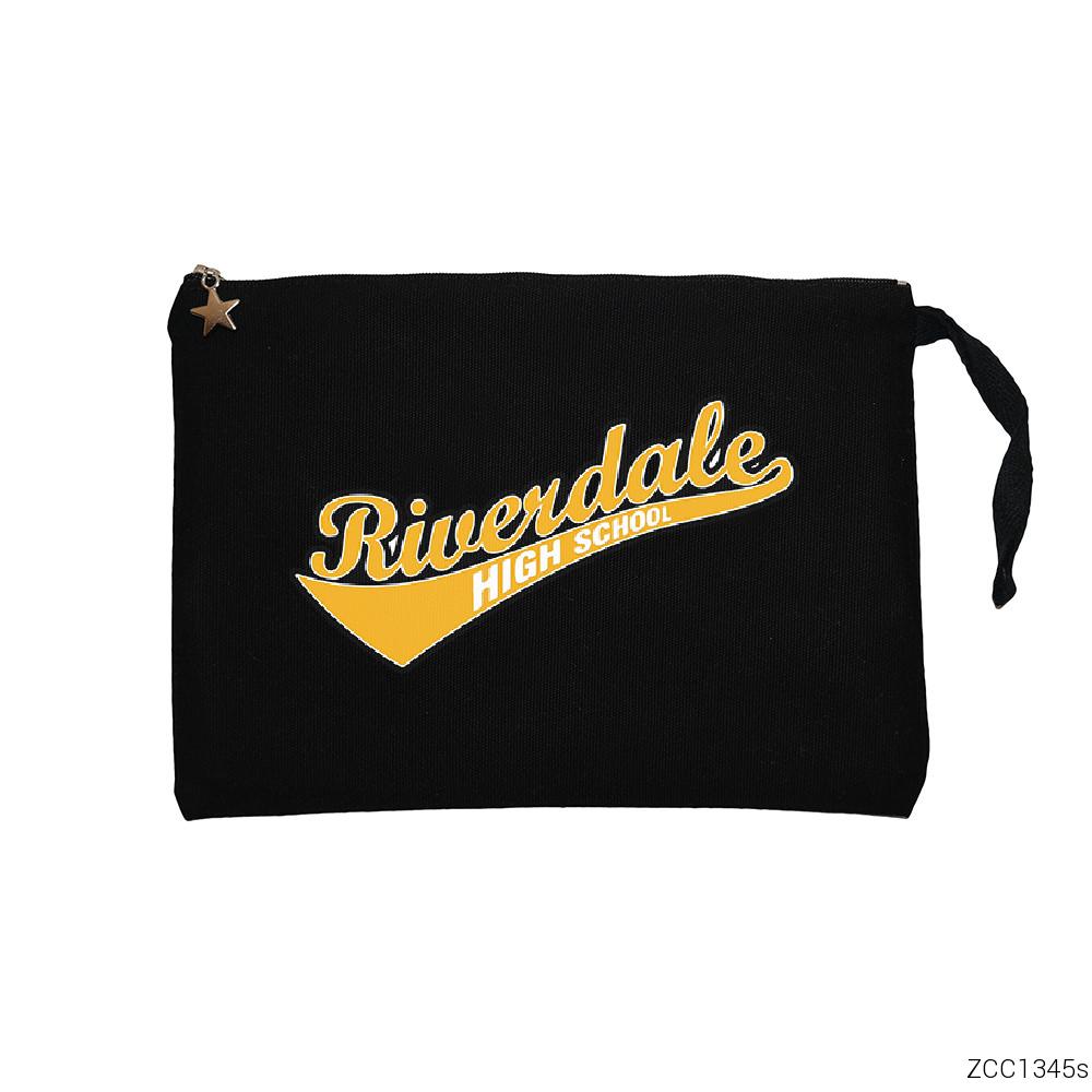 Riverdale High School Siyah Clutch Astarlı Cüzdan / El Çantası