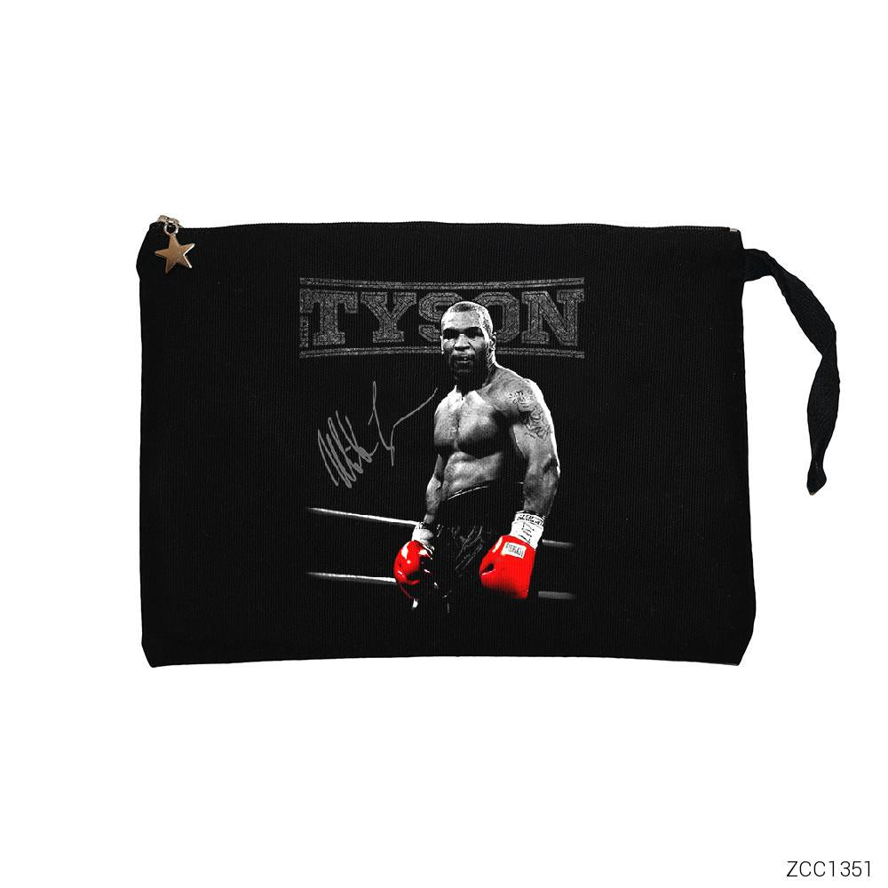 Mike Tyson Siyah Clutch Astarlı Cüzdan / El Çantası