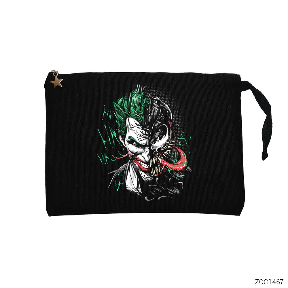 Joker Venom Siyah Clutch Astarlı Cüzdan / El Çantası