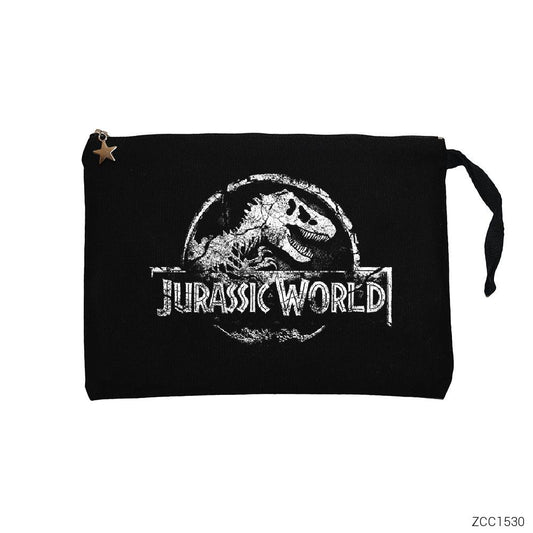 Jurassic Park Older Siyah Clutch Astarlı Cüzdan / El Çantası