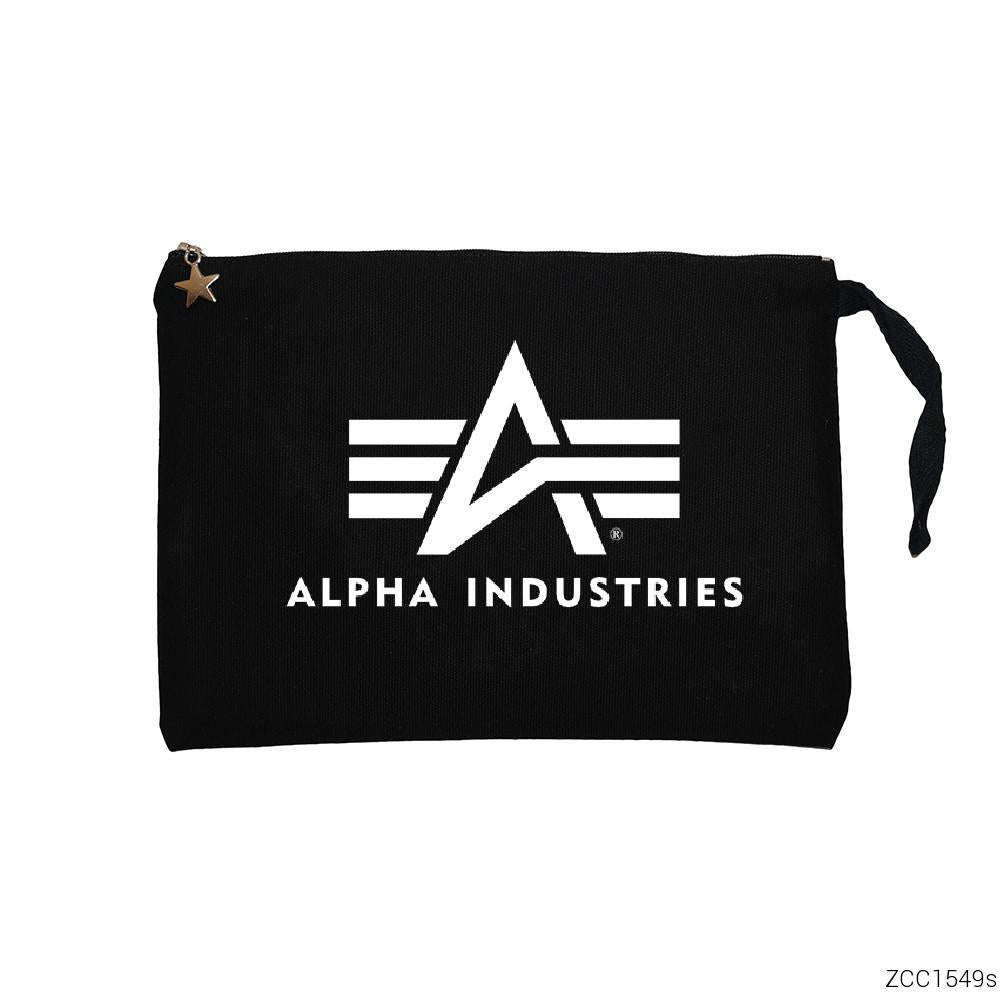 Alpha Industries Siyah Clutch Astarlı Cüzdan / El Çantası