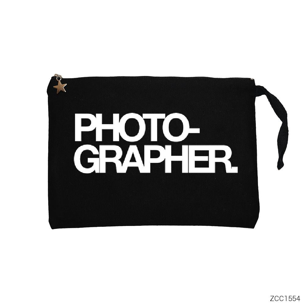 Photographer Siyah Clutch Astarlı Cüzdan / El Çantası