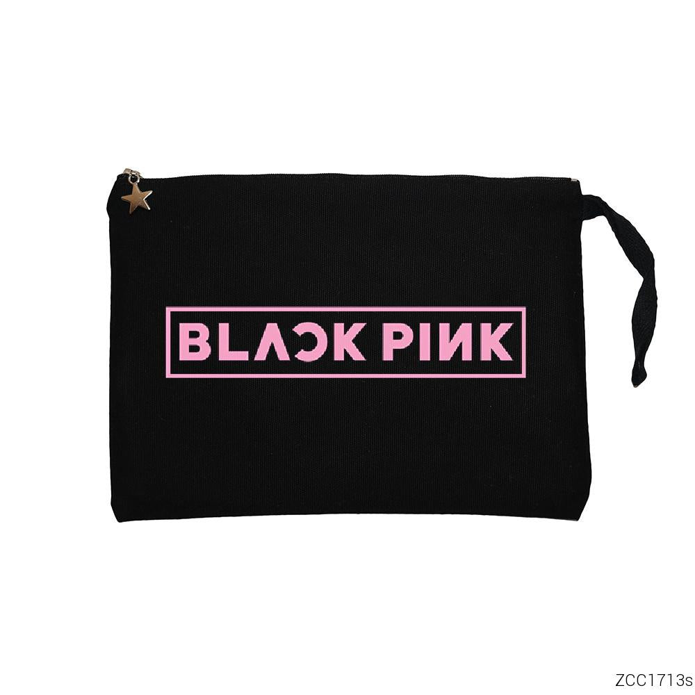 Blackpink Siyah Clutch Astarlı Cüzdan / El Çantası