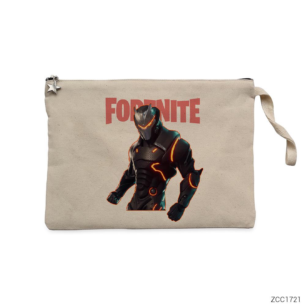 Fortnite Omega Skin Krem Clutch Astarlı Cüzdan / El Çantası