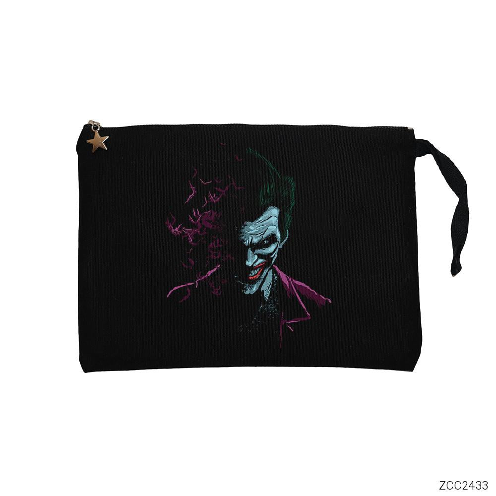 Joker with Bats Siyah Clutch Astarlı Cüzdan / El Çantası