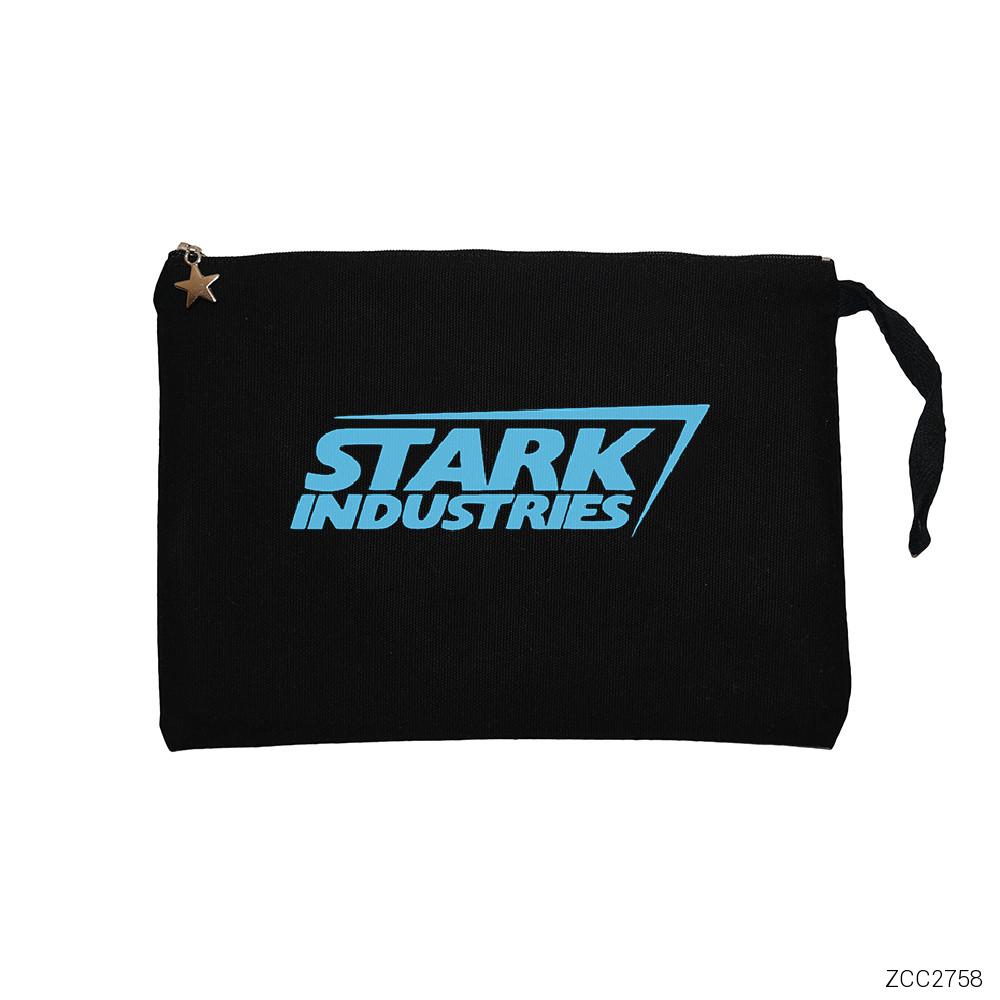 Stark Industries Siyah Clutch Astarlı Cüzdan / El Çantası