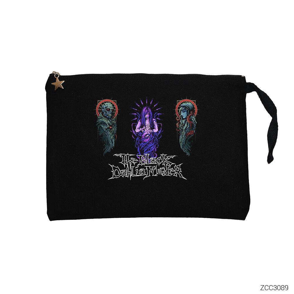 The Black Dahlia Murder Human Body Siyah Clutch Astarlı Cüzdan / El Çantası