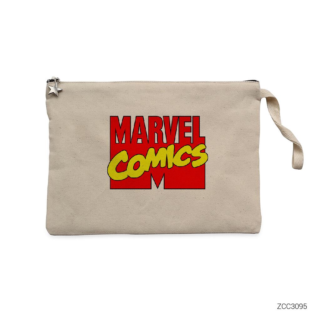 Marvel Comics Krem Clutch Astarlı Cüzdan / El Çantası