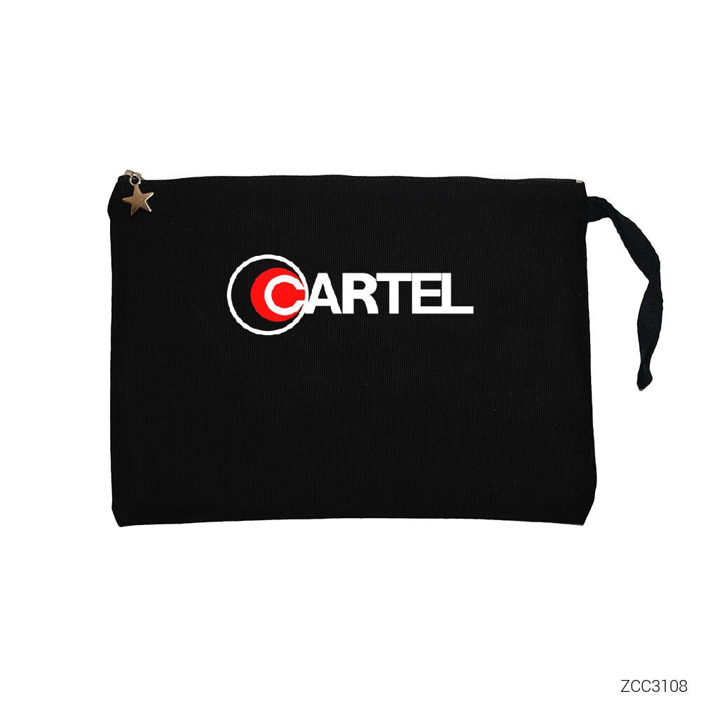 Cartel Siyah Clutch Astarlı Cüzdan / El Çantası