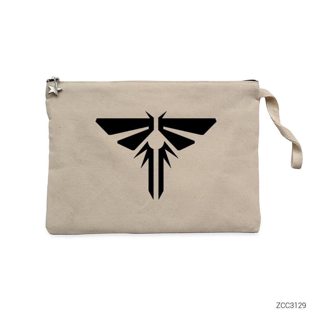 The Last of Us Logo Krem Clutch Astarlı Cüzdan / El Çantası