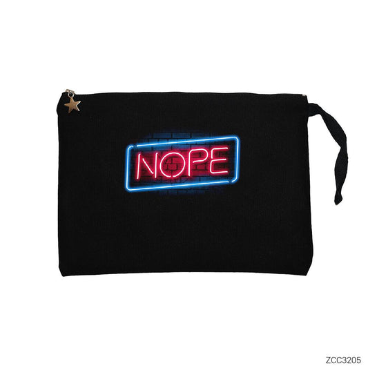 Nope Siyah Clutch Astarlı Cüzdan / El Çantası