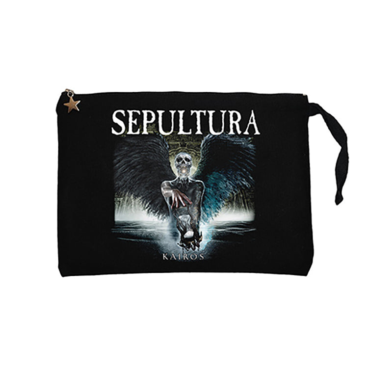 Sepultura Kairos Siyah Clutch Astarlı Cüzdan / El Çantası