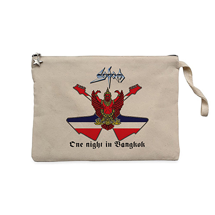 Sodom One Night in Bangkok Krem Clutch Astarlı Cüzdan / El Çantası