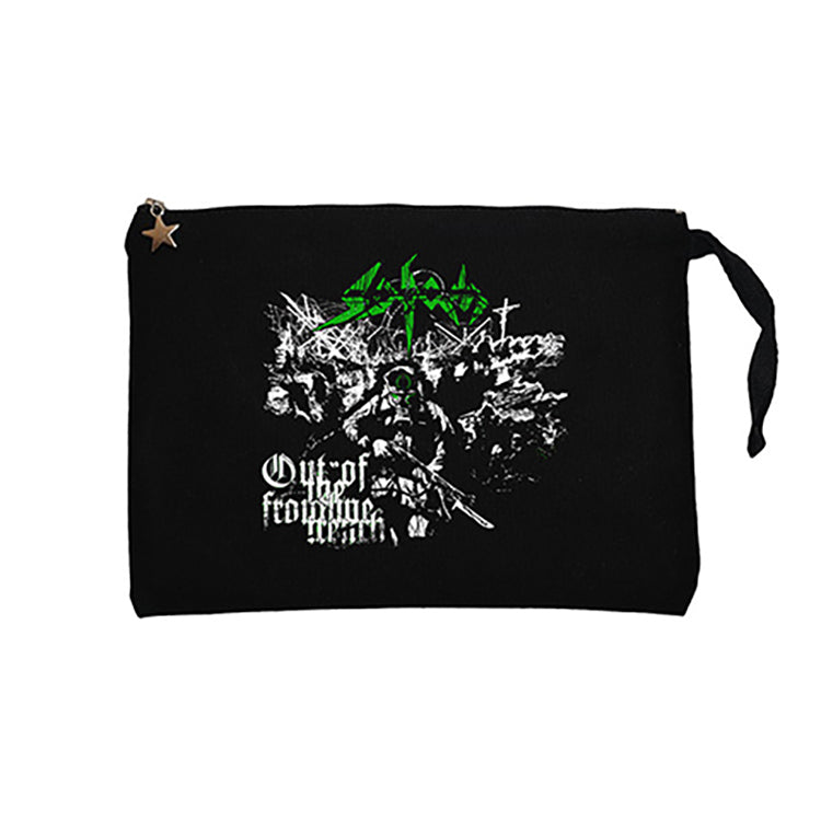 Sodom Out of The Frontline Trench Siyah Clutch Astarlı Cüzdan / El Çantası