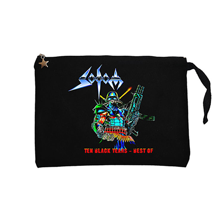 Sodom Ten Black Years Siyah Clutch Astarlı Cüzdan / El Çantası
