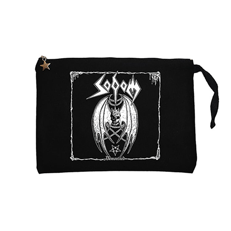 Sodom Demonized 2 Siyah Clutch Astarlı Cüzdan / El Çantası