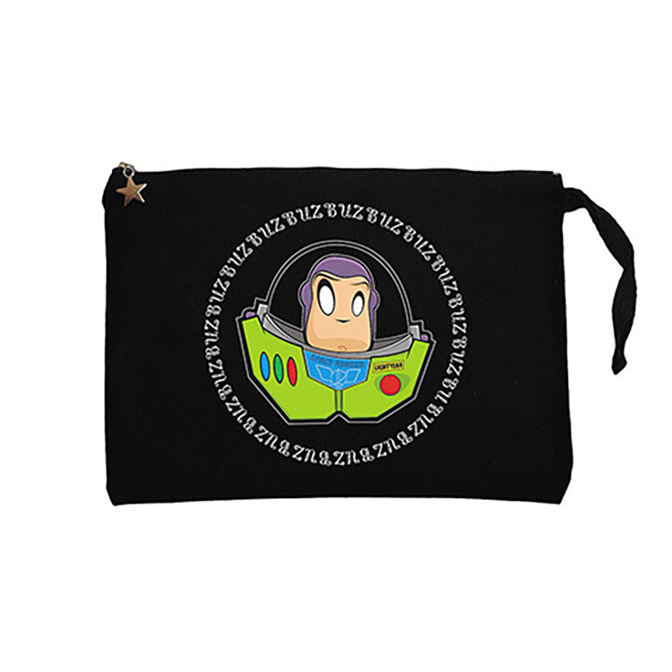 Buz Lıghtyear Tiny Siyah Clutch Astarlı Cüzdan / El Çantası