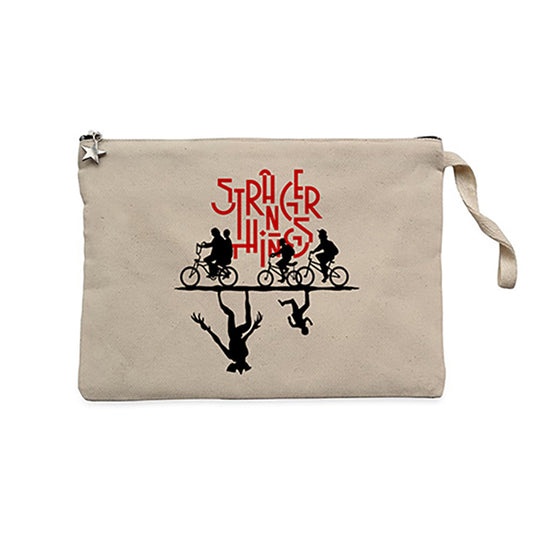 Stranger Things Shadow Krem Clutch Astarlı Cüzdan / El Çantası