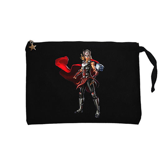 Thor War Jane Foster Siyah Clutch Astarlı Cüzdan / El Çantası