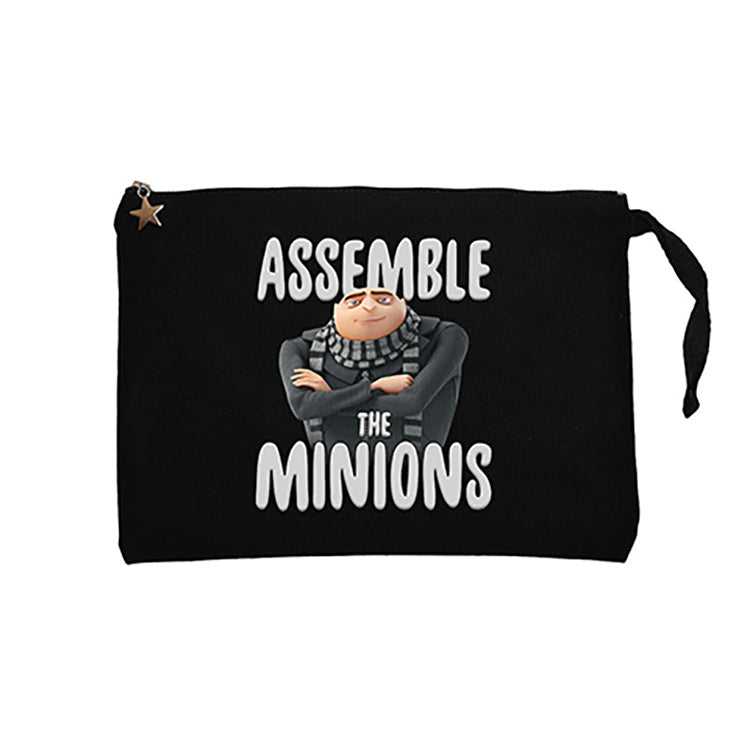 Minions Assemble The Minions Siyah Clutch Astarlı Cüzdan / El Çantası