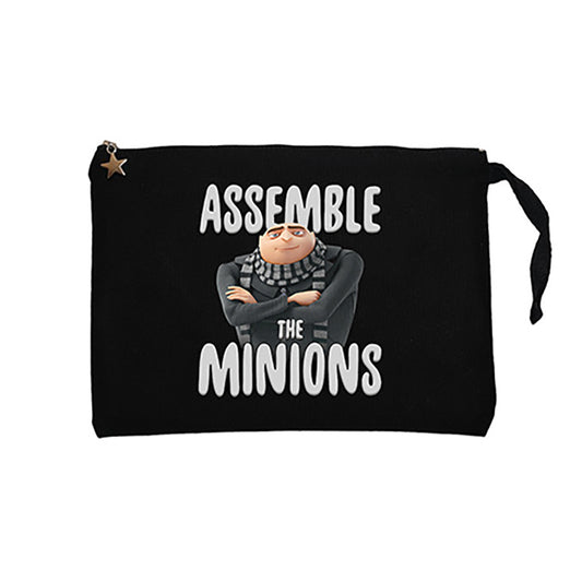 Minions Assemble The Minions Siyah Clutch Astarlı Cüzdan / El Çantası