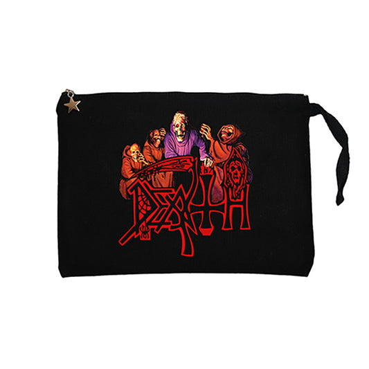 Death Scream Bloody Gore Grup Siyah Clutch Astarlı Cüzdan / El Çantası