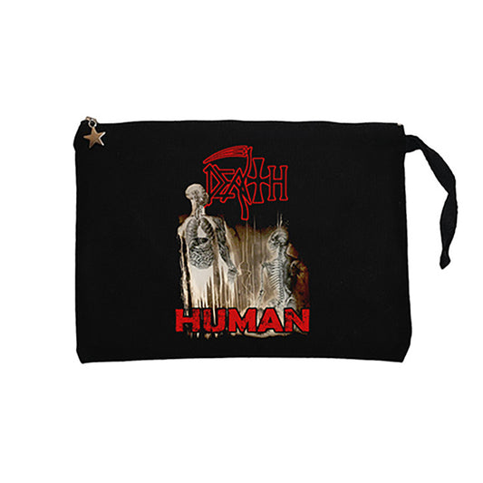 Death Human Siyah Clutch Astarlı Cüzdan / El Çantası