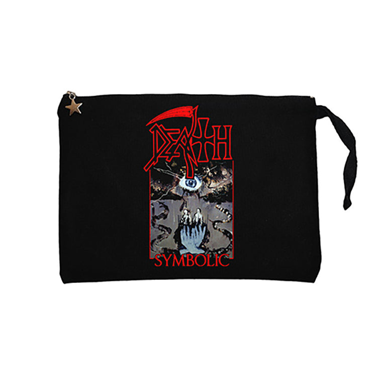 Death Symbolic Siyah Clutch Astarlı Cüzdan / El Çantası