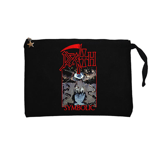 Death Symbolic Siyah Clutch Astarlı Cüzdan / El Çantası