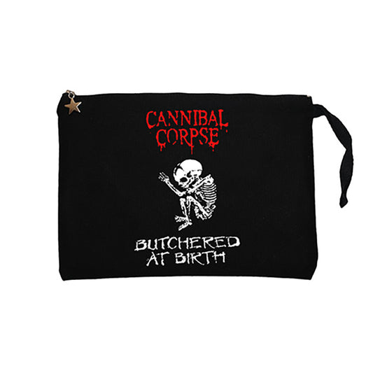 Cannibal Corpse Butchered At Birth Siyah Clutch Astarlı Cüzdan / El Çantası